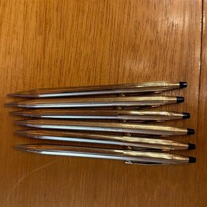 Vintage Cross Gold Filled Pen and Pencil Set x 3